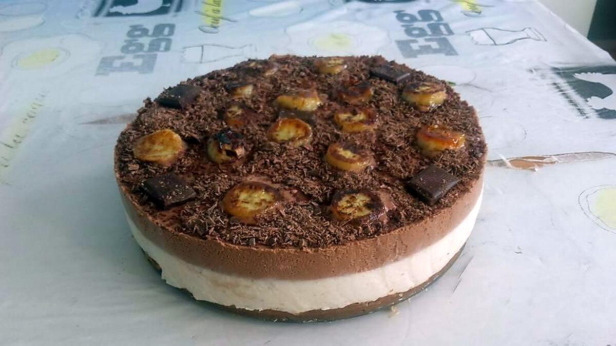 recette Bavarois spéculoos croquants mousse banane chocolat