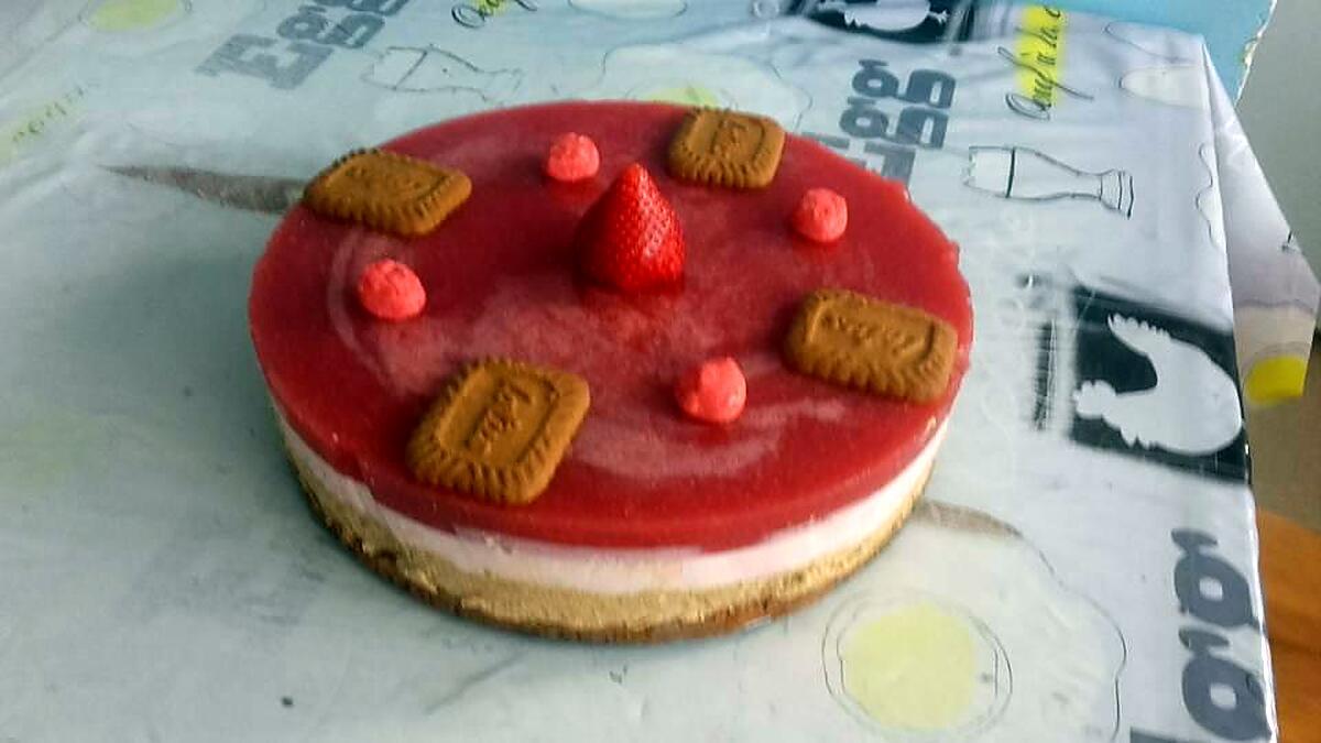 recette Bavarois croquant mousse fraise/speculoos