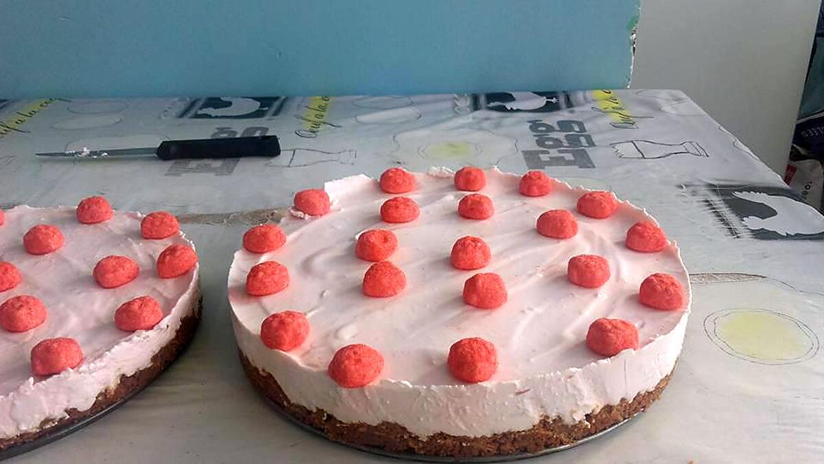 recette CHESSECAKE A LA FRAISE ( DANONINO)