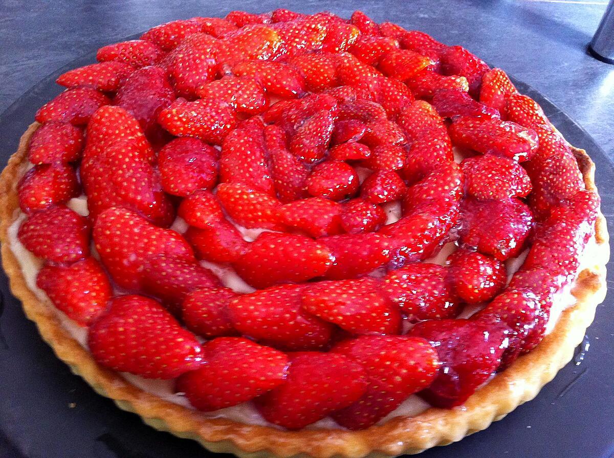 recette Tarte aux fraises gariguette au thermomix