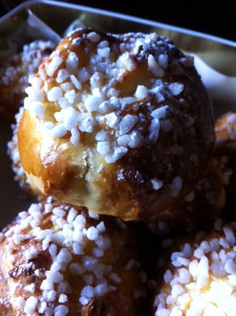 recette Briochettes au sucre perlée et à la fleur d'oranger