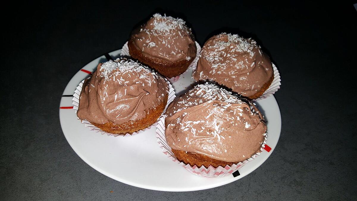 recette Muffins à la noix de coco et chocolat