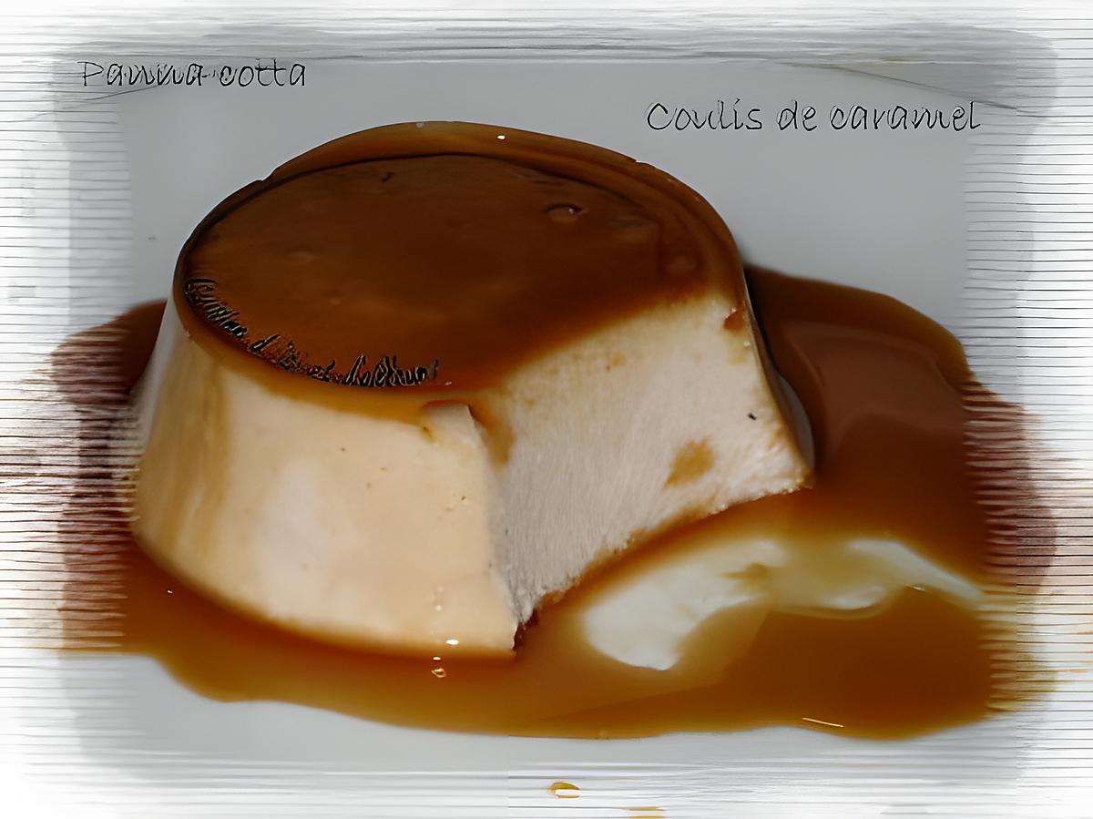 recette Panna cotta à la fleur de chataigne et son coulis de caramel