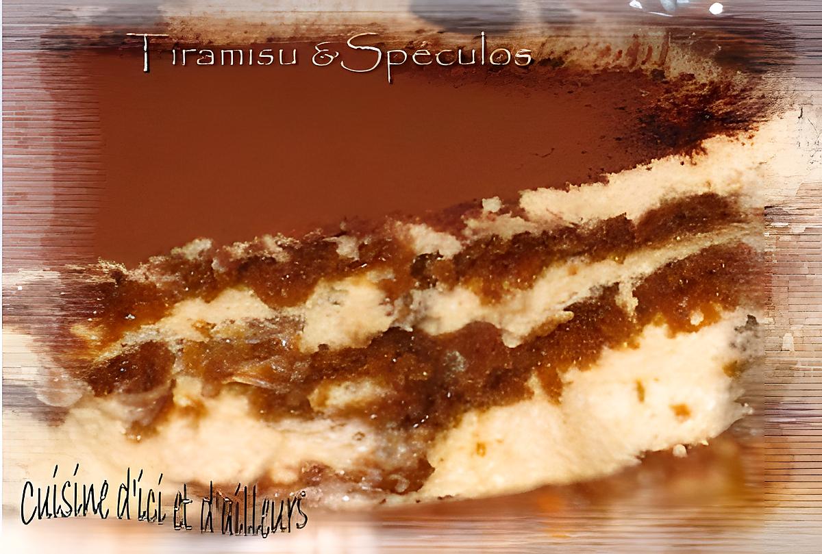 recette Tiramisu aux spéculos