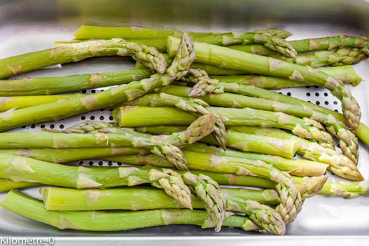 recette Salade de quinoa aux asperges et radis,