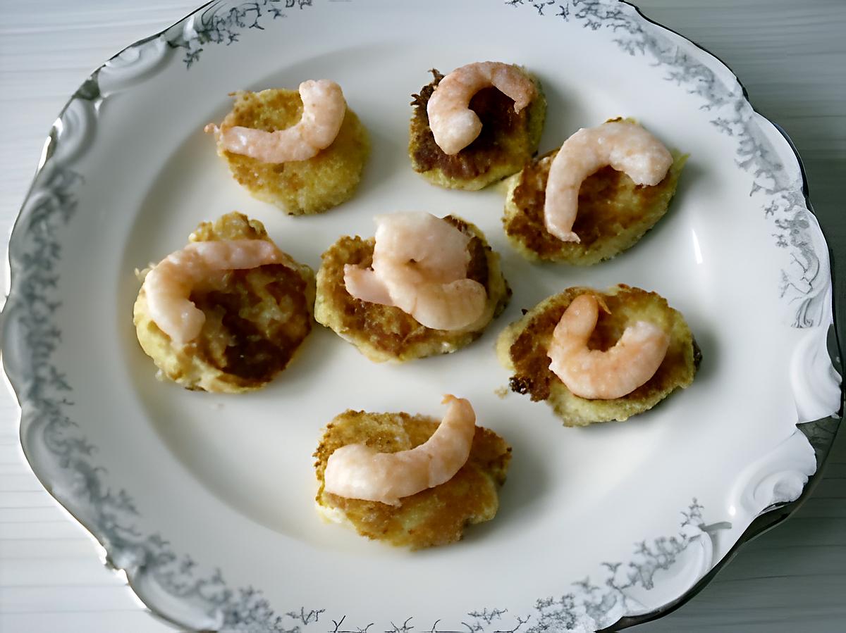 recette PETITS-FOURS AUX CREVETTES