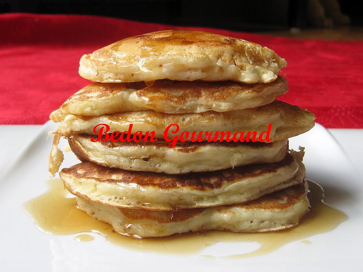 recette Pancakes aux bananes, garnitures aux bleuets