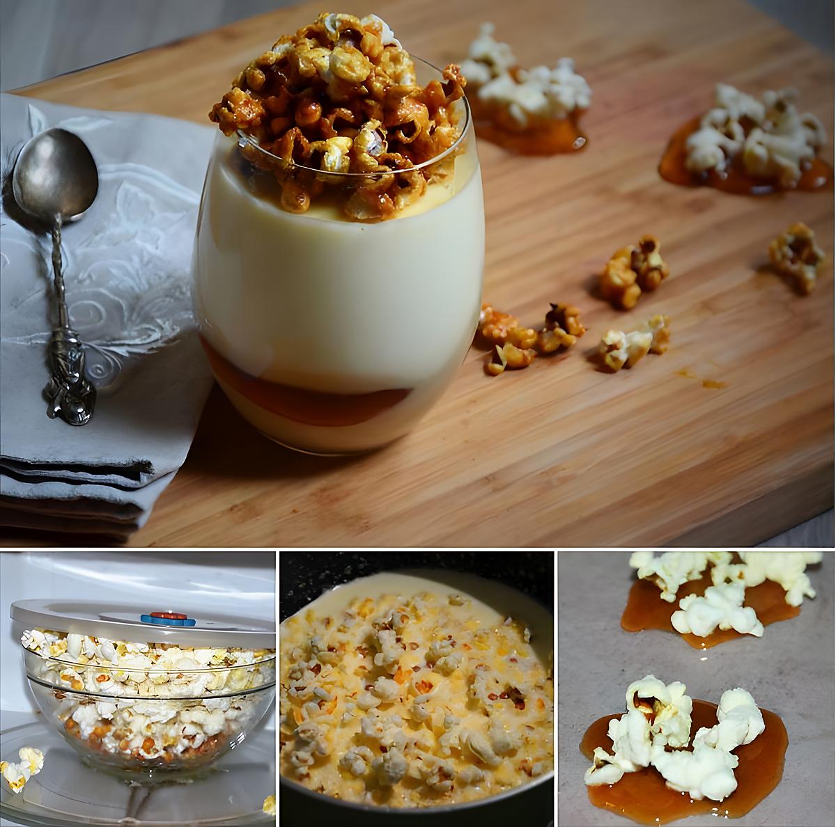 recette Panna Cotta au pop corn micro ondes