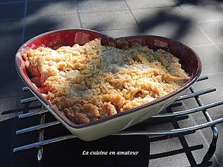 recette Crumble aux pommes cannelle