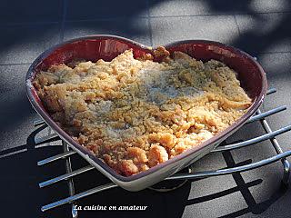 recette Crumble aux pommes cannelle