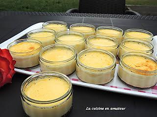 recette Crème aux oeufs à la vanille