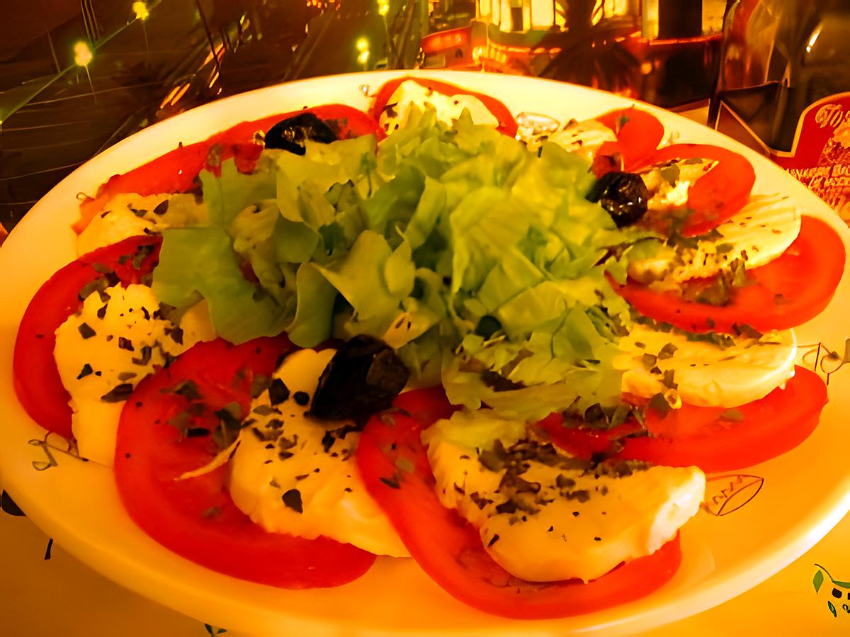 recette tomates a la mozzarella