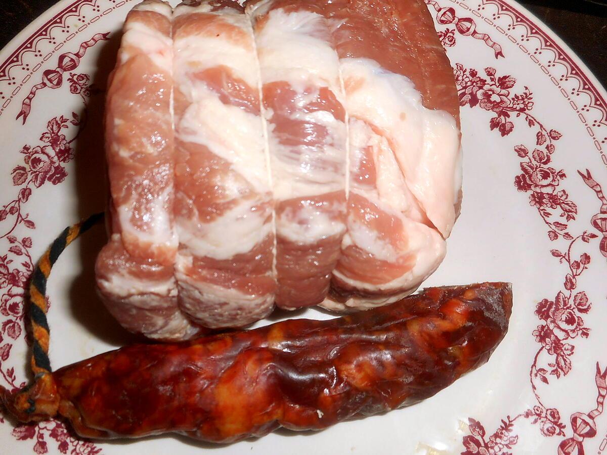 recette Roti de porc farci au chorizo