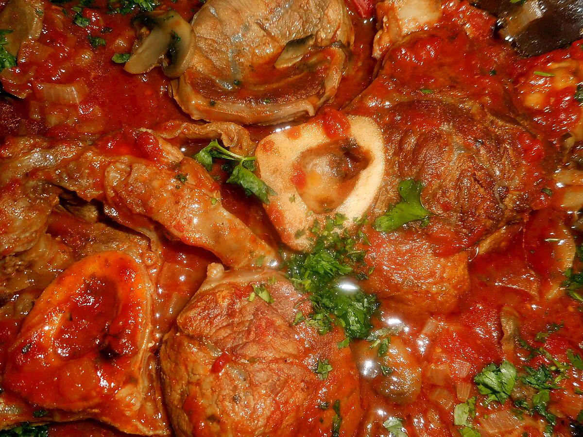 recette Osso bucco aux champignons