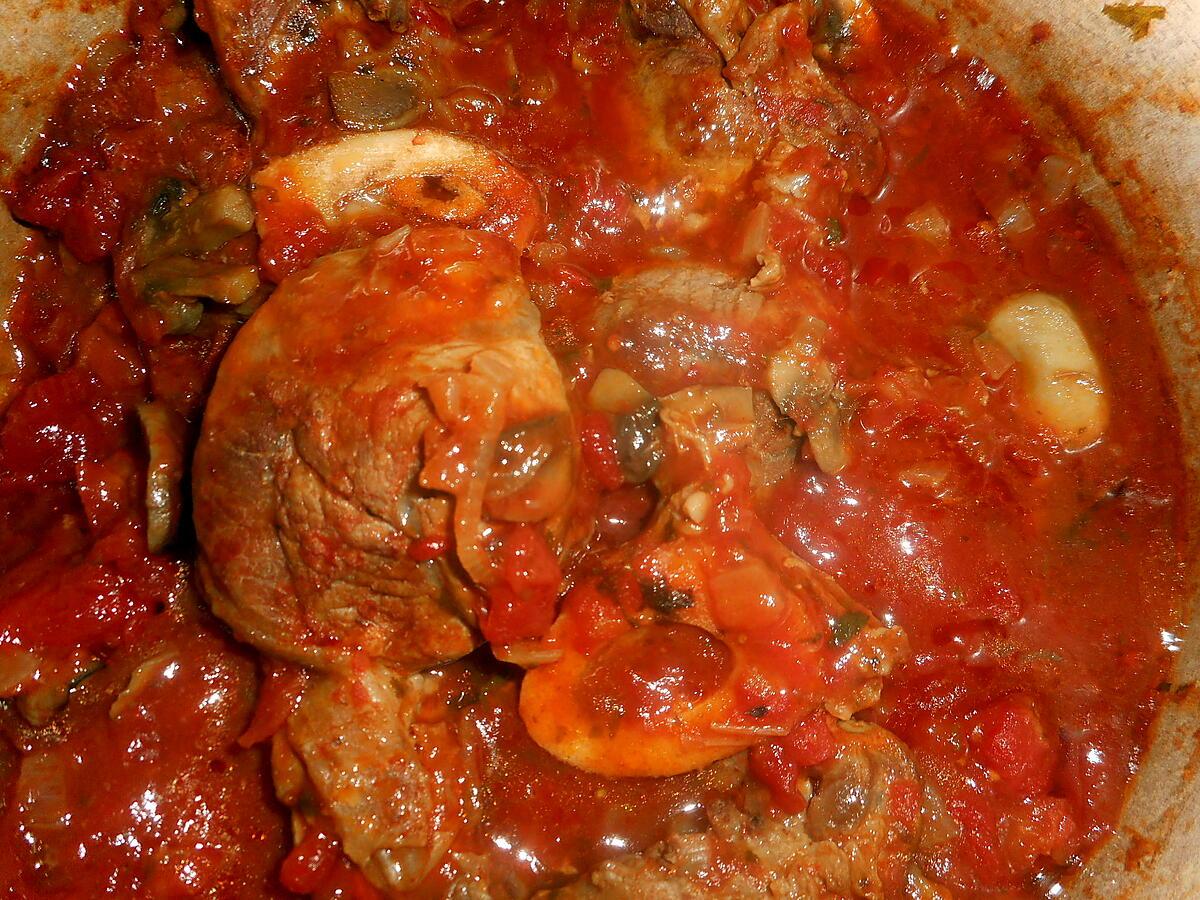 recette Osso bucco aux champignons