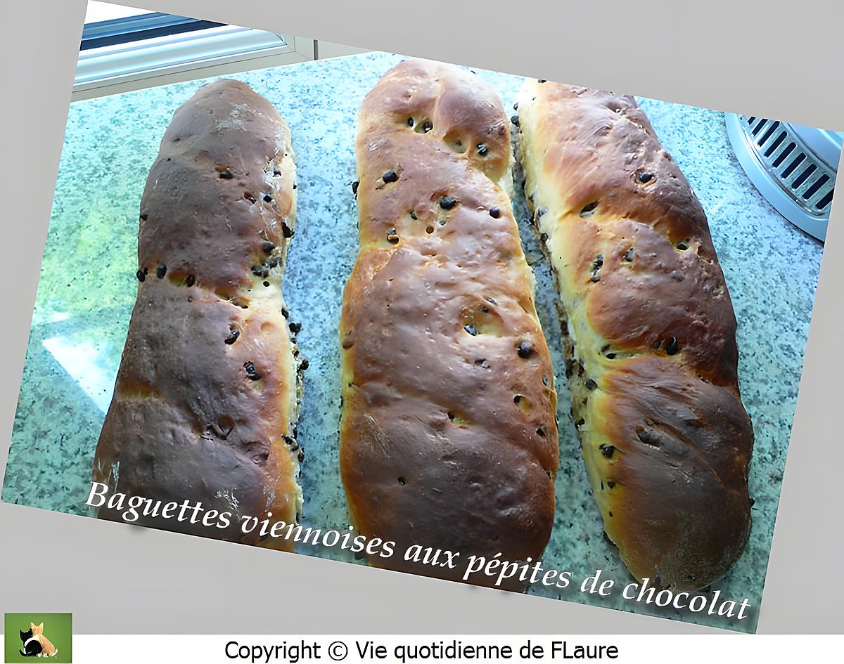 recette Baguettes viennoises aux pépites de chocolat