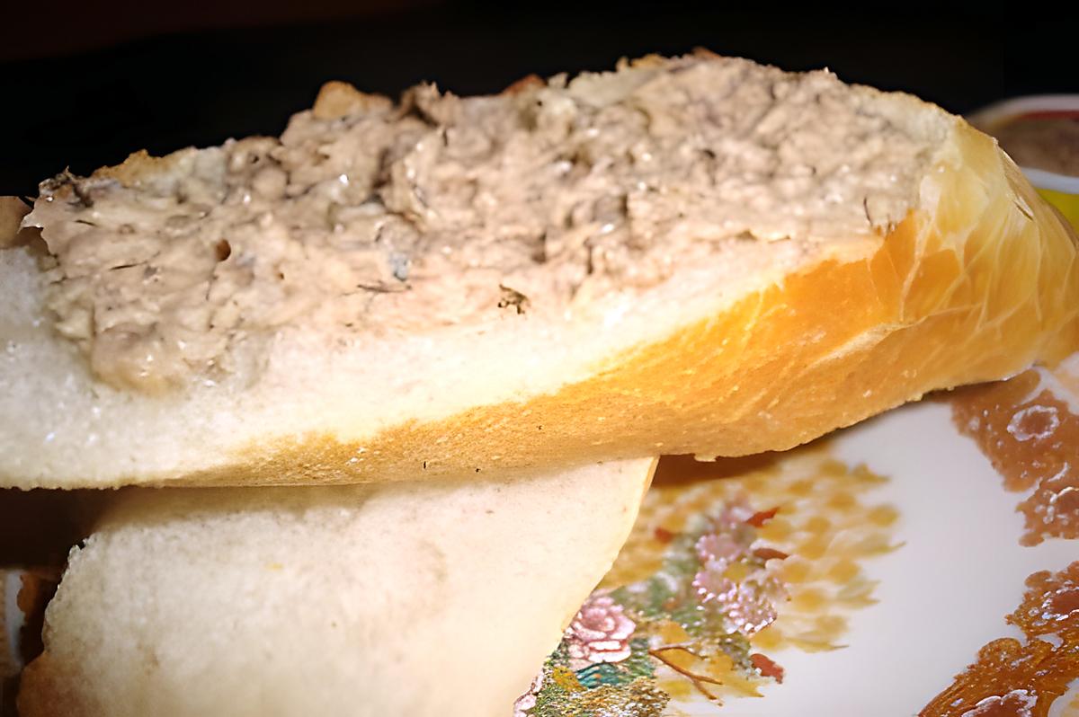 recette TARTINES  de Sardines