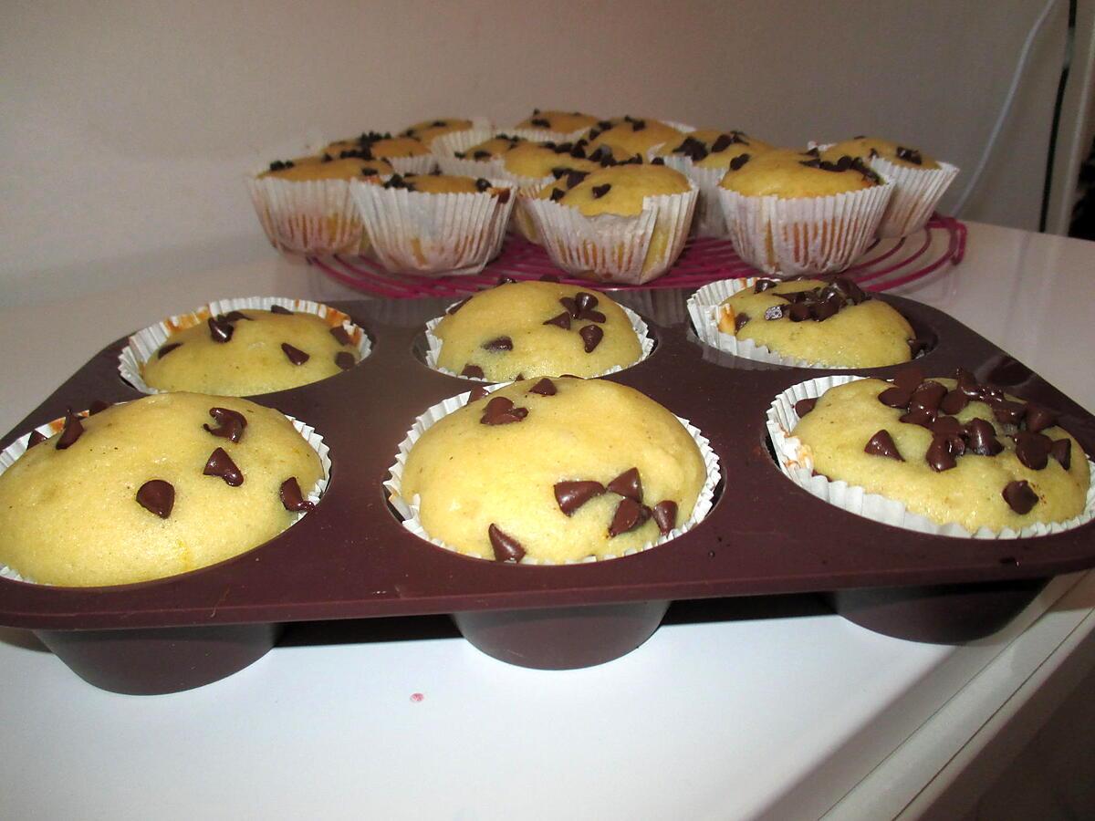 recette MUFFINS MOELLEUX CHOCOLAT/ORANGE DE SANDRA AVITAL