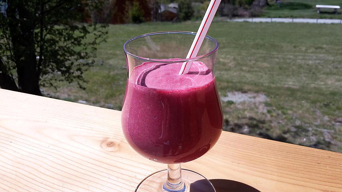 recette smoothie betterave framboises