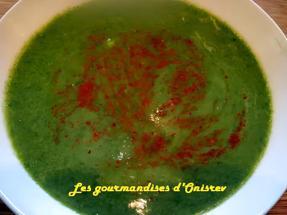 recette Velouté d'épinards et bananes au curry