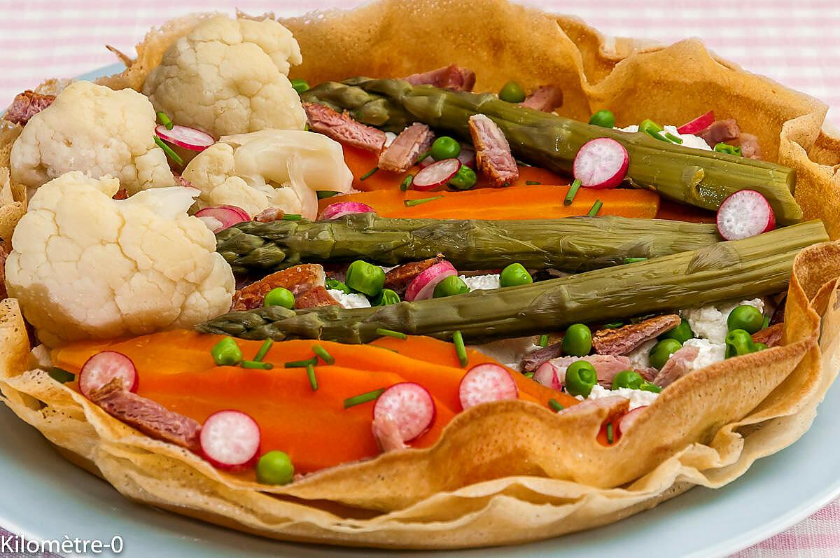 recette Tarte facile aux légumes de printemps