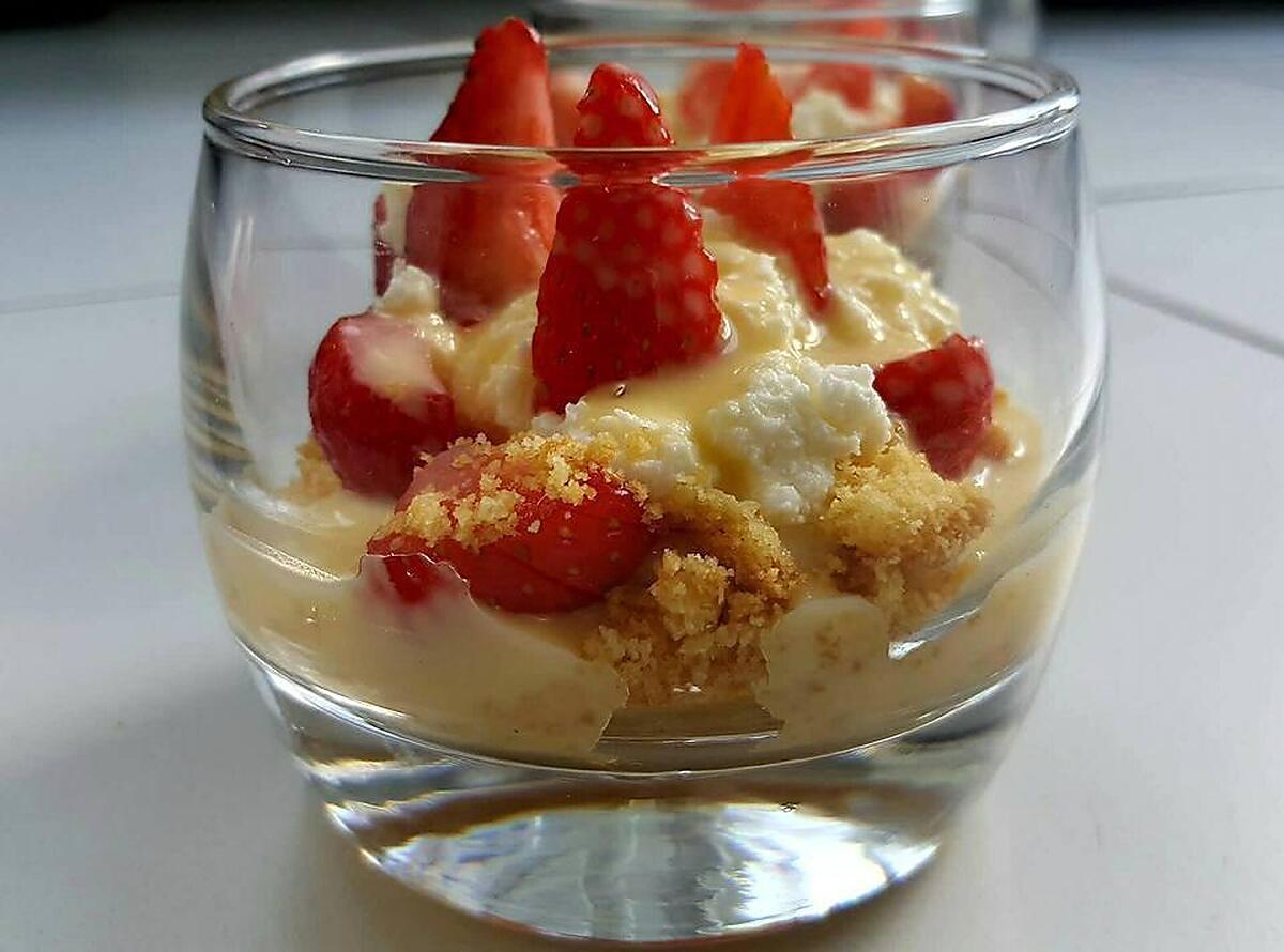 recette Trifles sablés aux fraises
