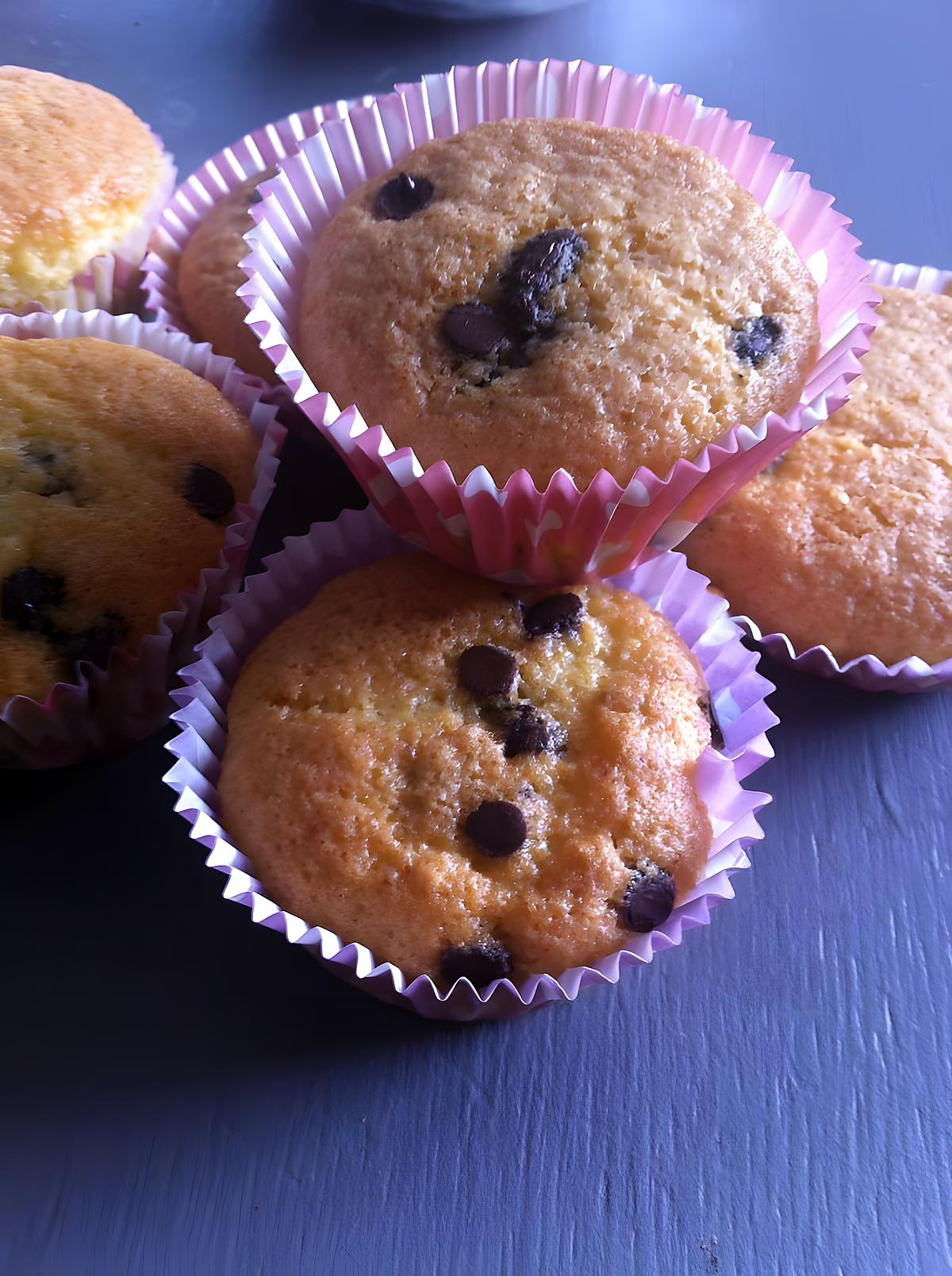 recette Muffins au soja et pépites de chocolat (sans lactose)