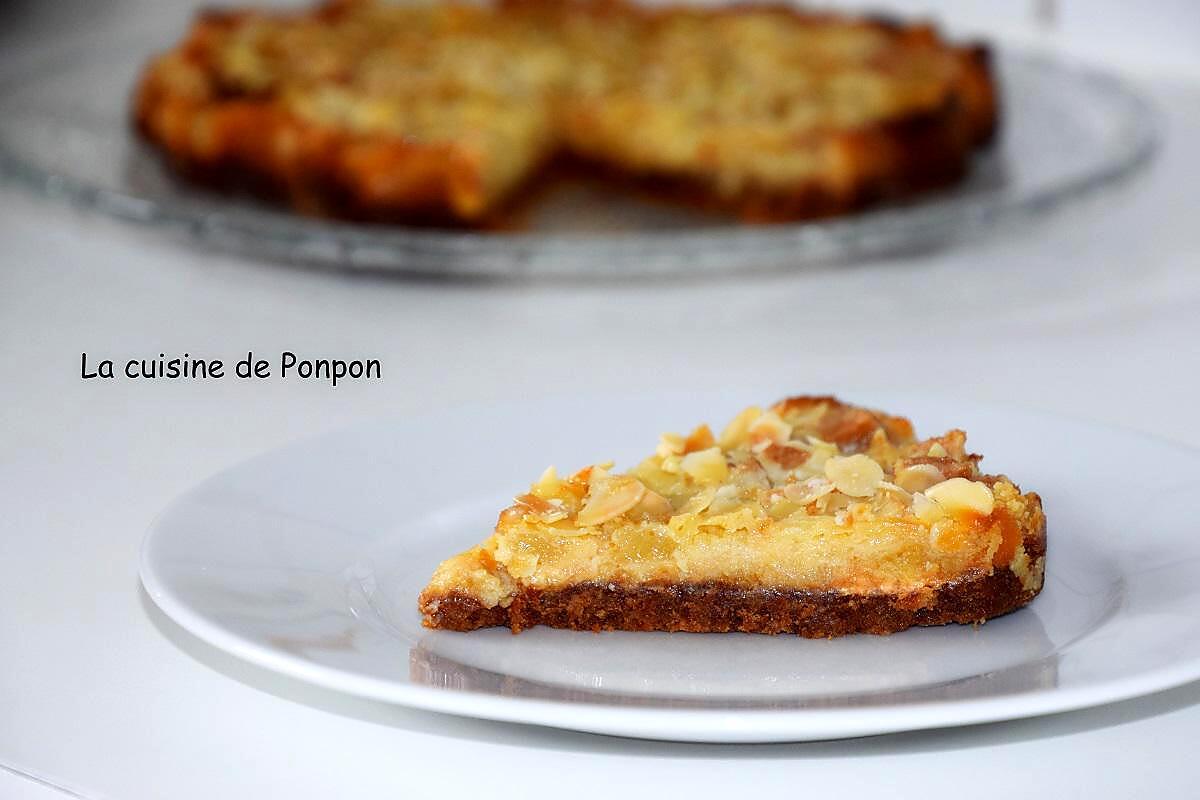 recette Tarte aux poires au chocolat blanc et amandes