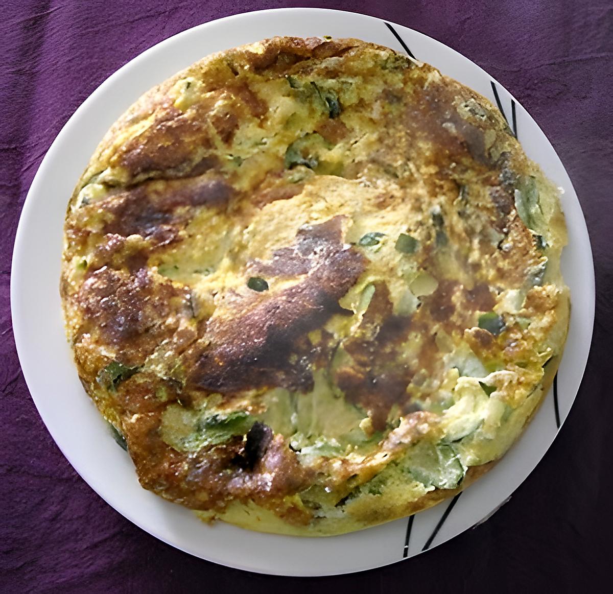 recette OMELETTE DE COURGETTES