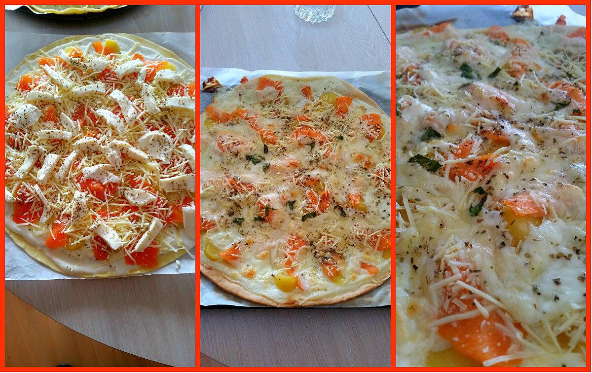 recette Pizza au saumon