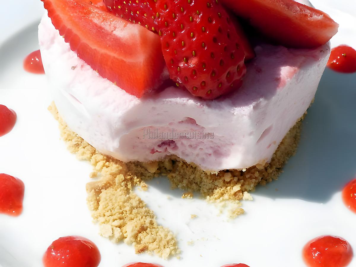 recette Mousse glacée à la fraise