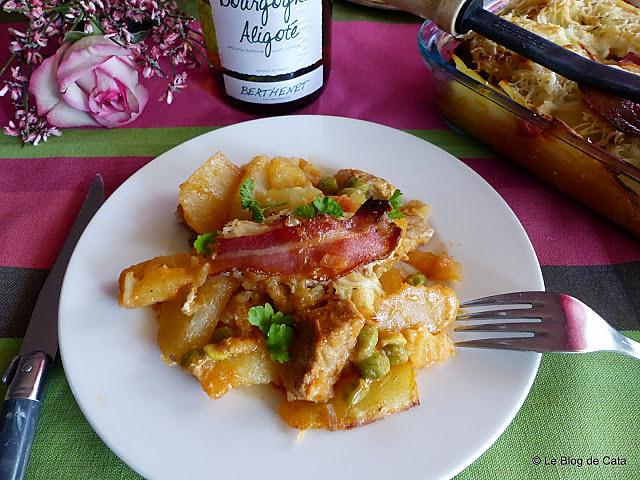 recette Pastel de cerdo y batatas (Gratin de pommes de terre et viande argentin)