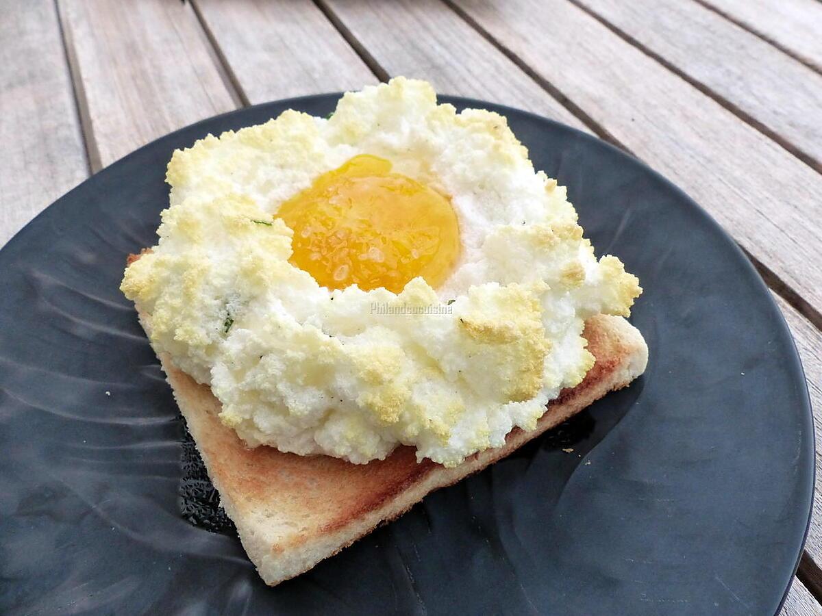 recette L'œuf nuage ou le "cloud egg"