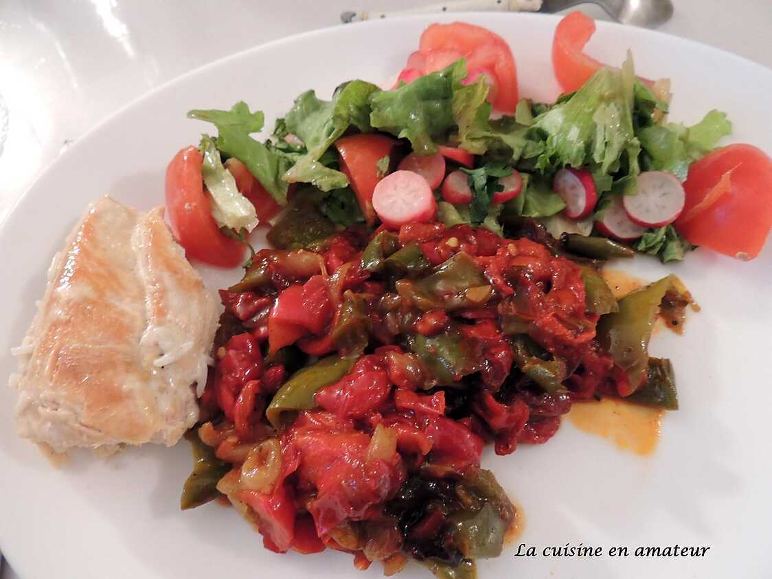 Recette de Trio de poivrons au paprika