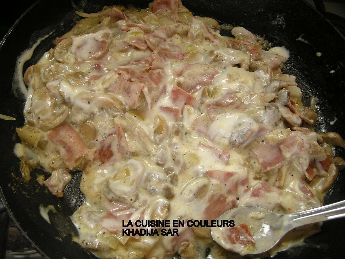 recette Poêlée de jambon  (recette de mata ndiaye facebook)