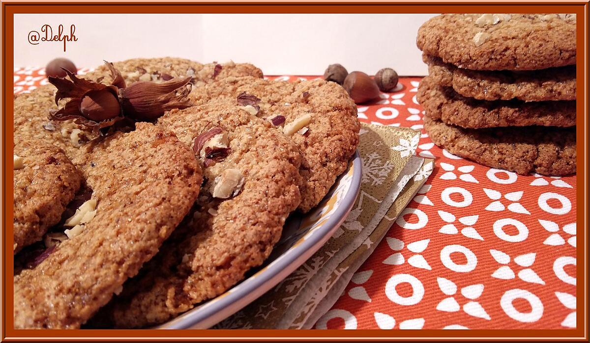 recette Cookies à la purée de noisettes