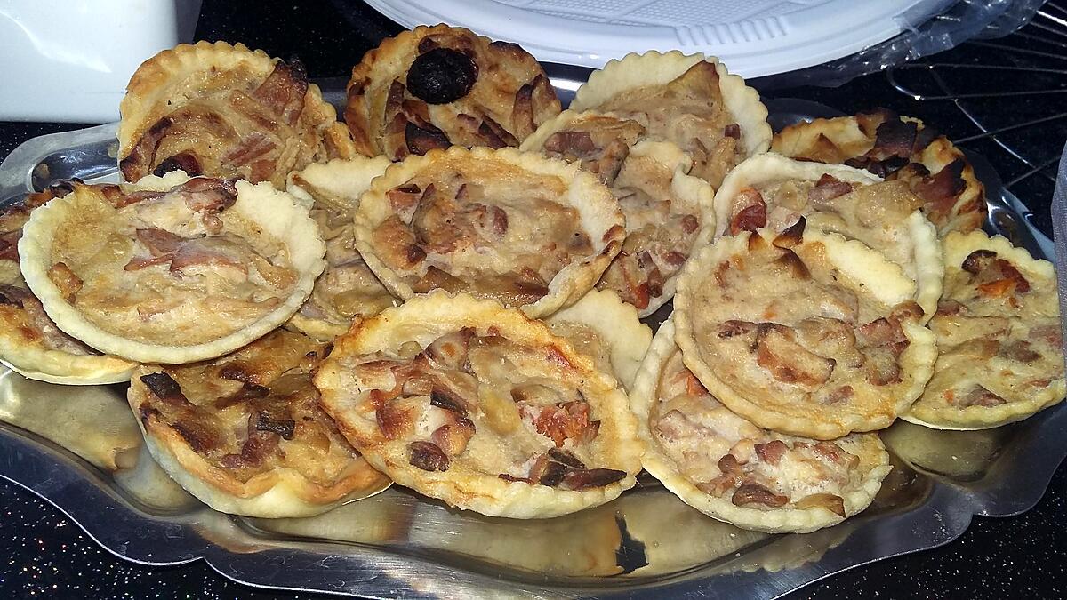 recette Minis quiches lardons oignons