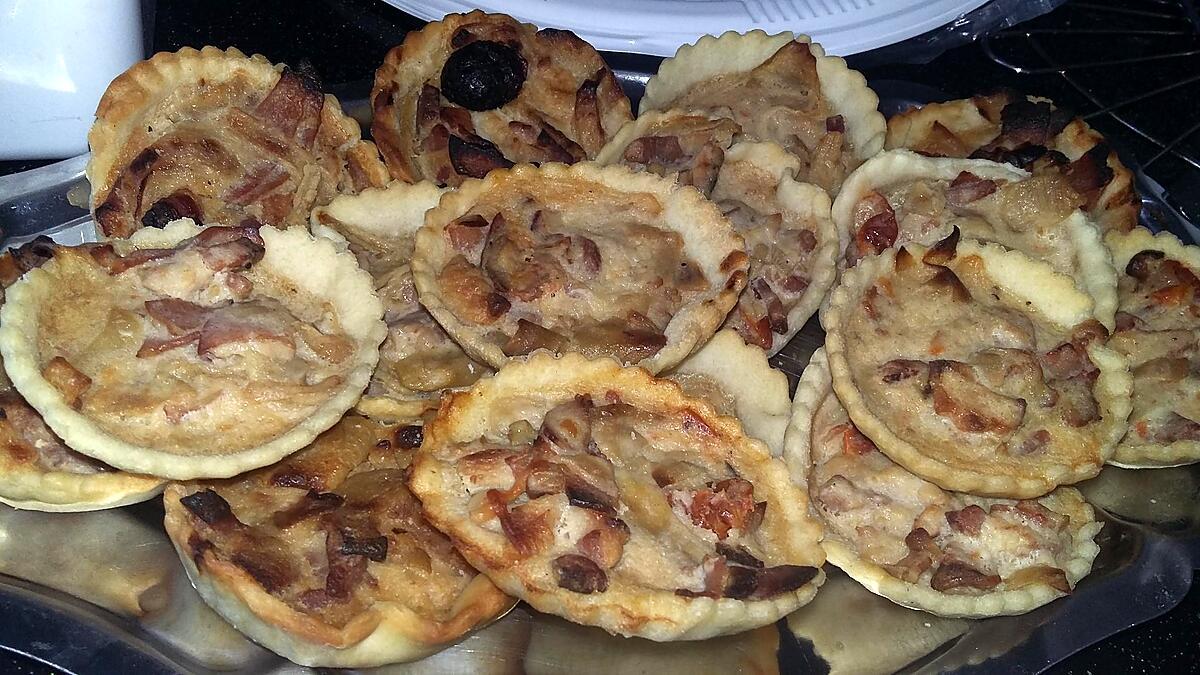 recette Minis quiches lardons oignons