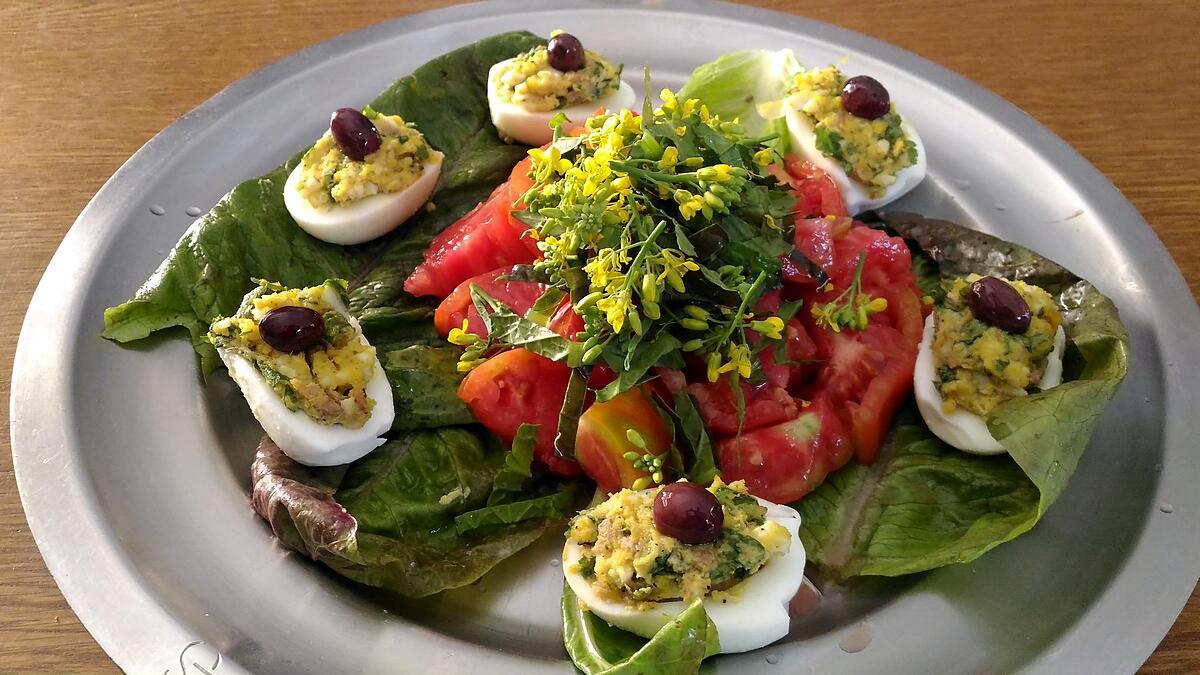 recette Fleurs et feuilles de moutarde à l'honneur