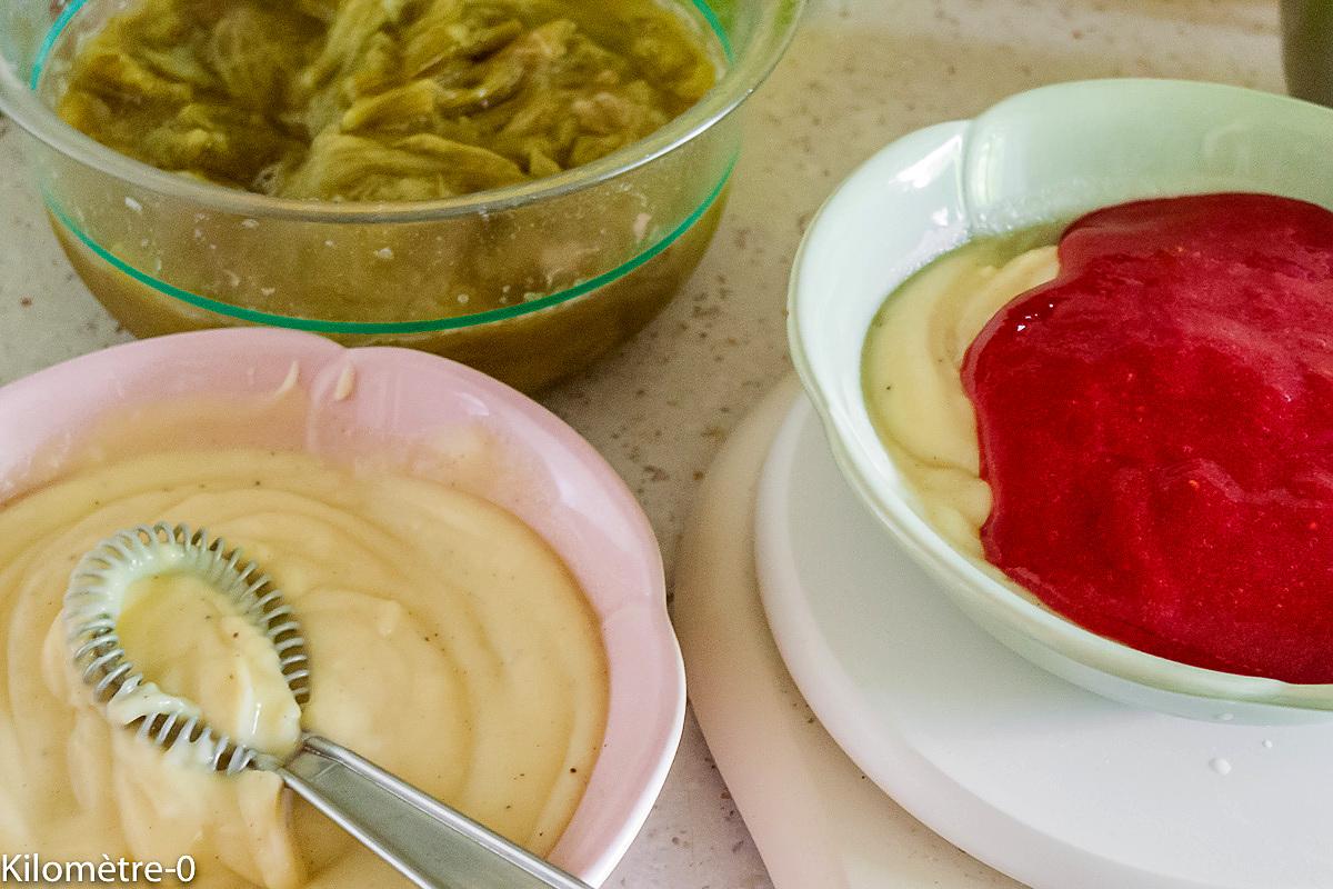 recette Verrine rhubarbe framboise