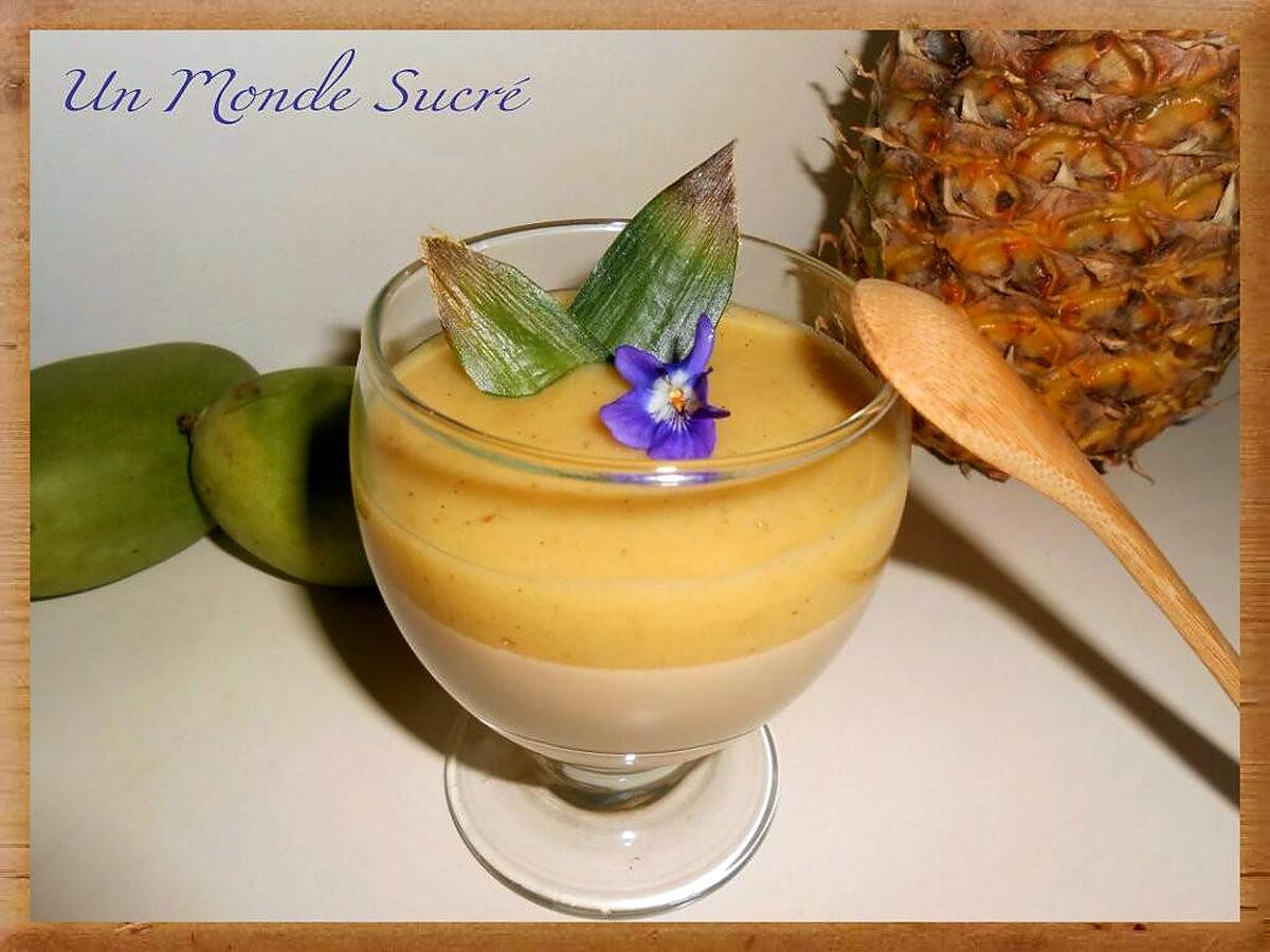 recette Panna cotta tropicale au lait de coco