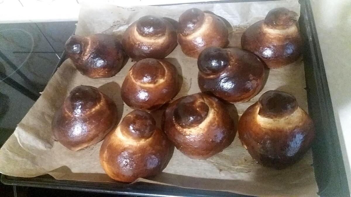 recette Brioscia co tuppu ( brioche avec chignon )