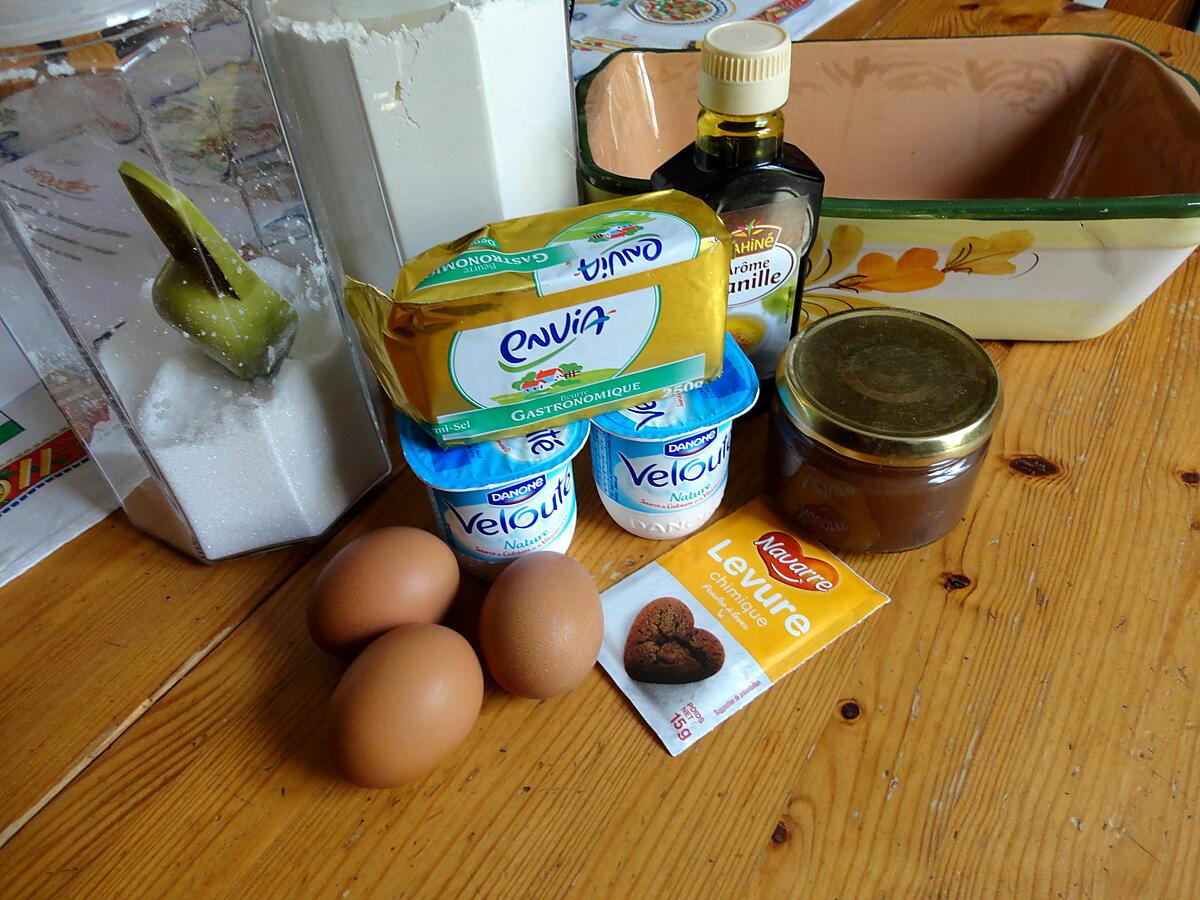 recette gateau du matin vanille framboise amandes de " kilometre 0 "