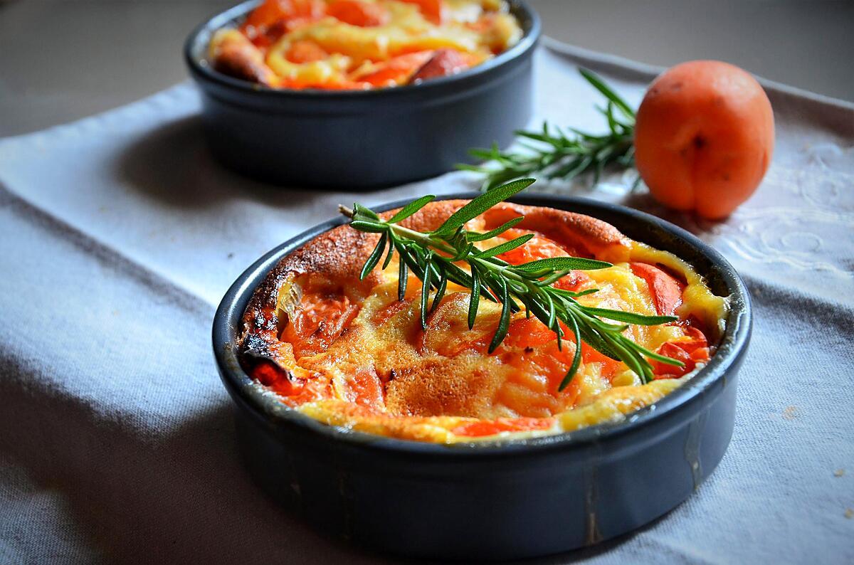 recette Gratin d'abricots au romarin