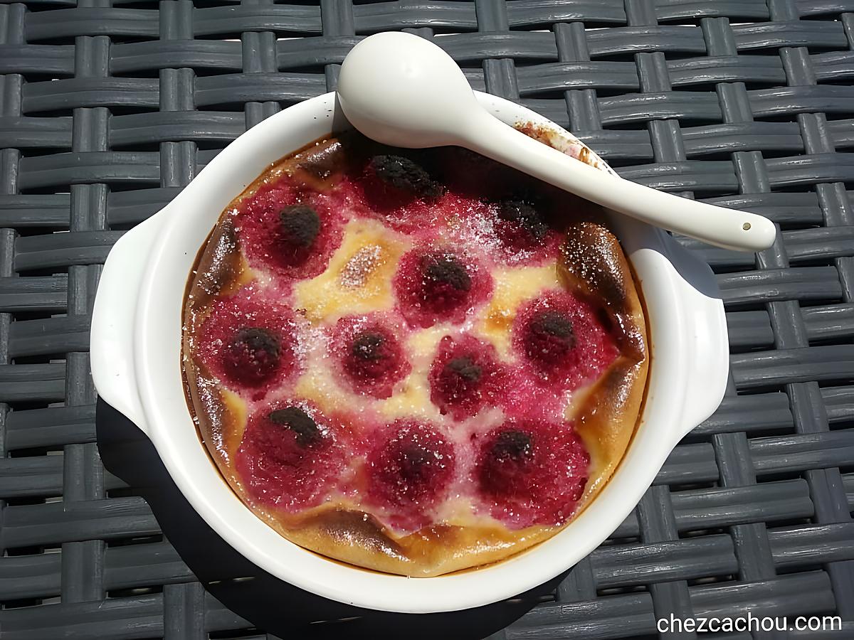 recette Clafoutis individuels aux framboises