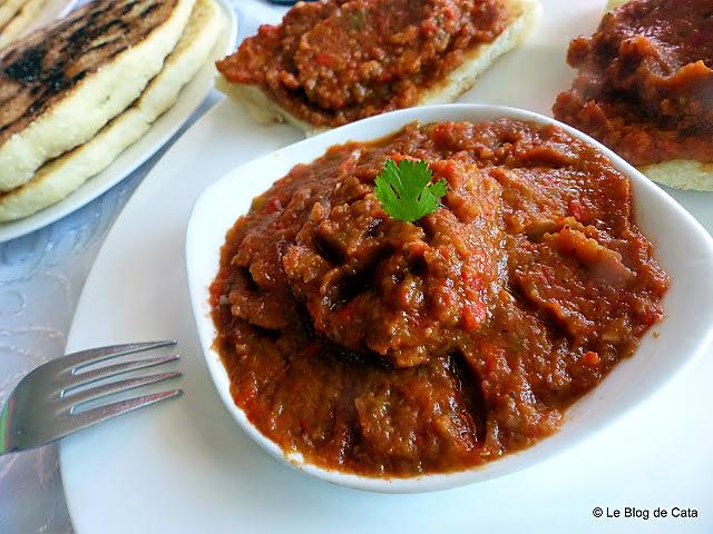 recette Zaalouk- Caviar d’aubergines et poivrons marocain