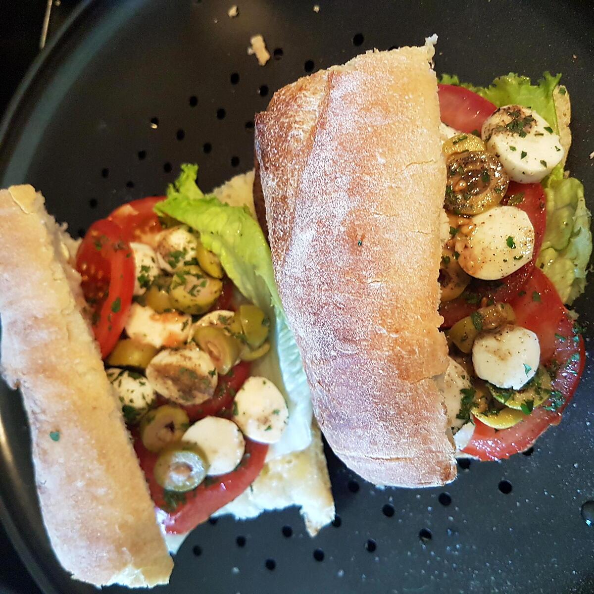 recette Sandwich mozzarella