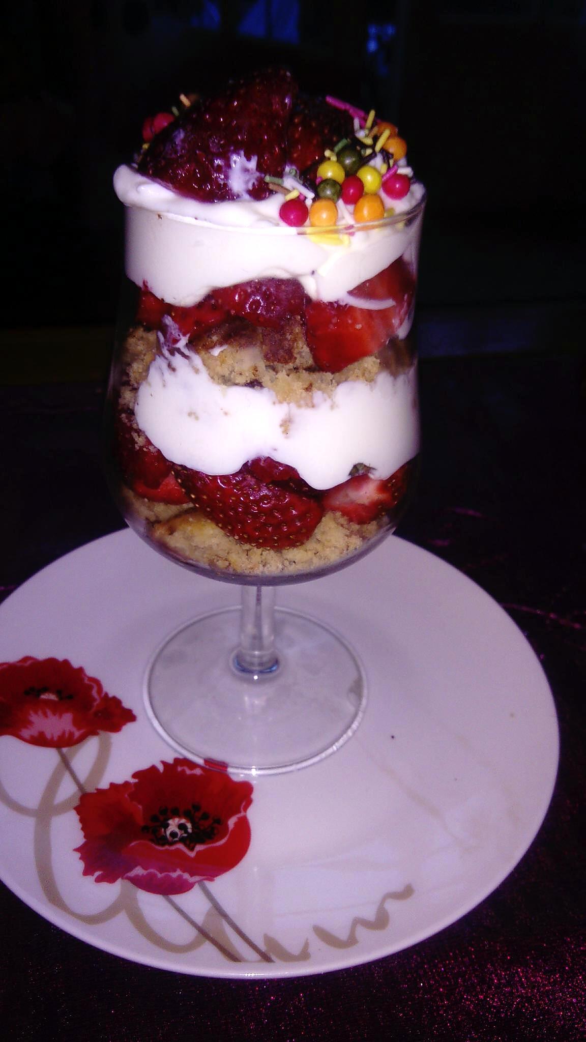 recette verrines  fraises  mascarpone de guy 59600