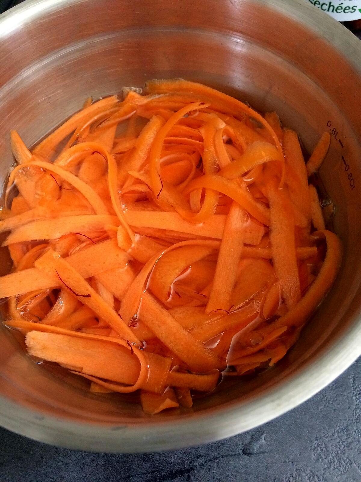 recette vermicelle de riz aux carottes et encornet à la plancha