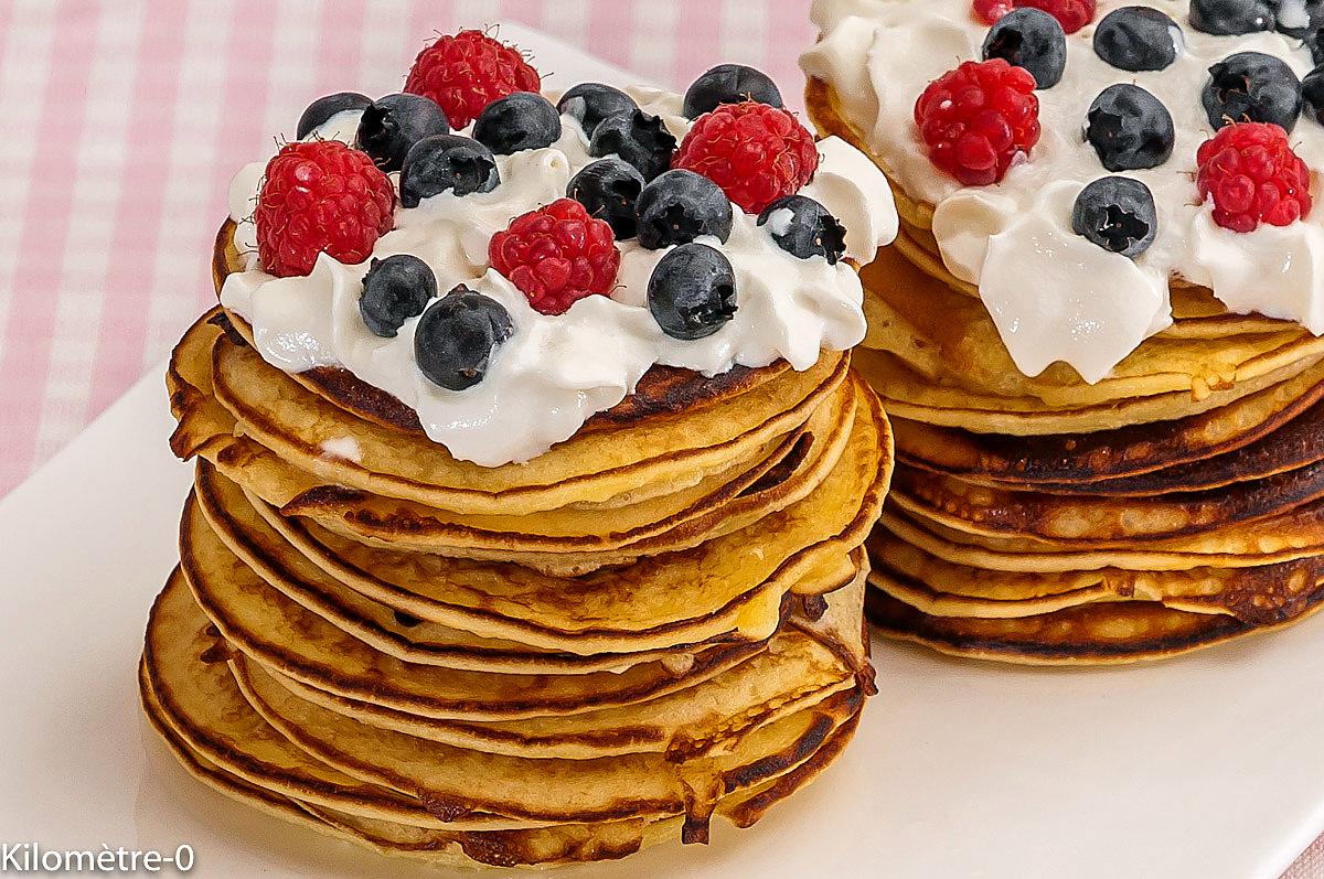 recette Pancakes aux fruits rouges